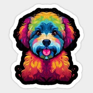 Bichon Frise Dog Pop Art Sticker